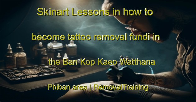 Skinart Lessons in how to become tattoo removal fundi in the Ban Kop Kaeo Watthana Phiban area | RemovalTraining | RemovalClasses | SkinartTraining-Thailand